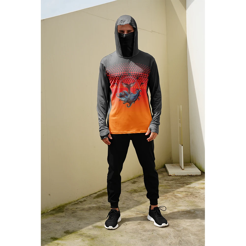 Fishing Mask Sun Protection - Fishing Shirts Men Sun Protection Hoodie