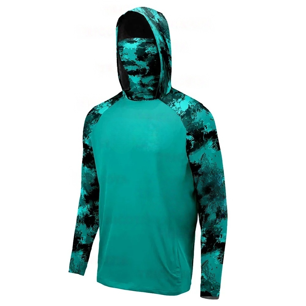 Fishing Shirt Uv Protection - MALFC Fishing Apparel Men Hood Fishing
