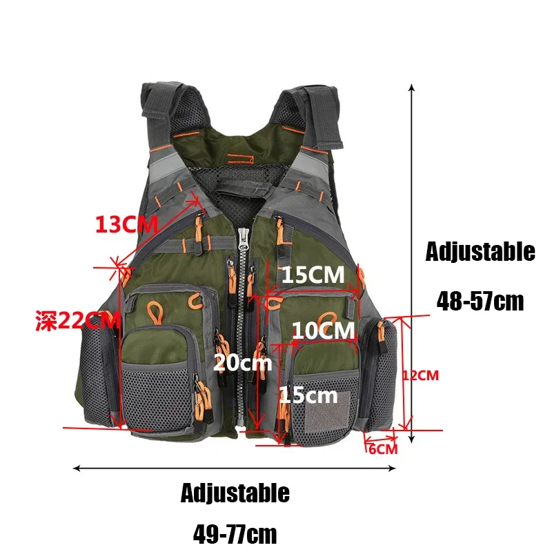 Adjustable Fishing Vest Breath - Fishing Jacket Waterproof recension och pris