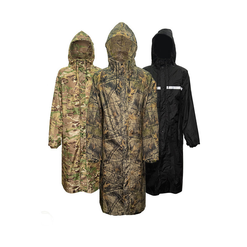 Camouflage Long Raincoat for M - Fishing Rain Suit recension och pris