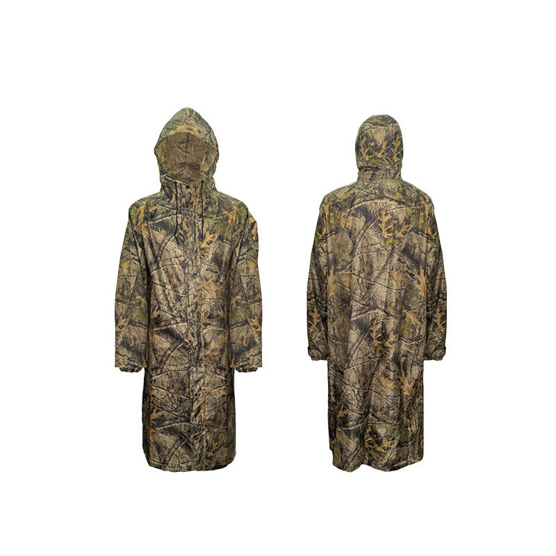 Camouflage Long Raincoat for M - Fishing Rain Suit recension och pris
