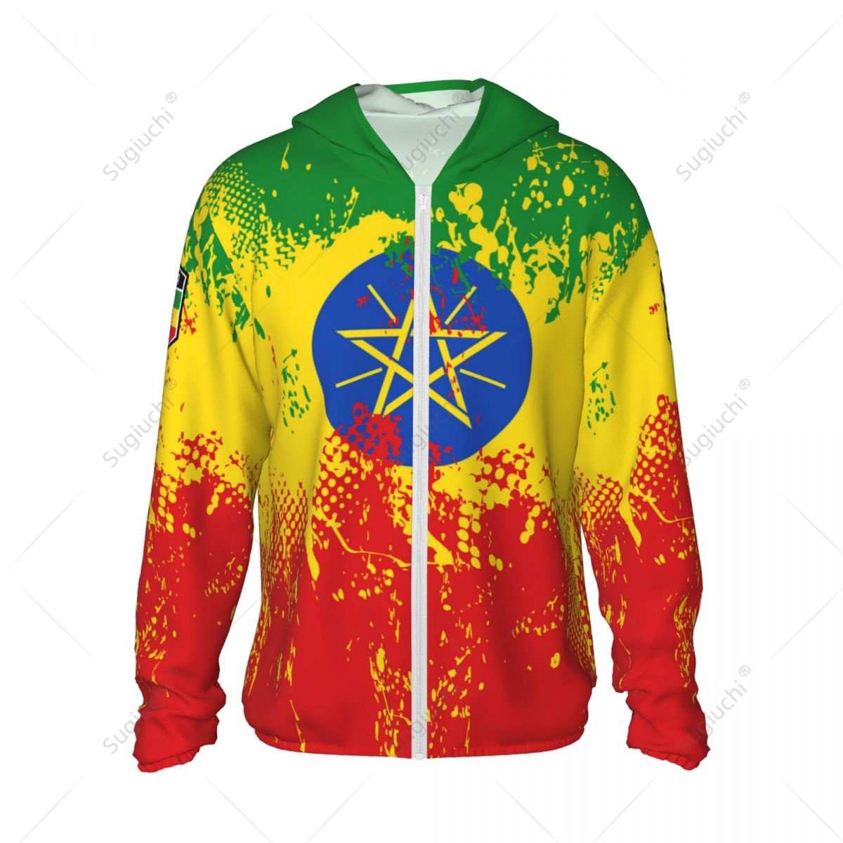 Ethiopia Flag Sun Protection H - Fishing Hoodie recension och pris