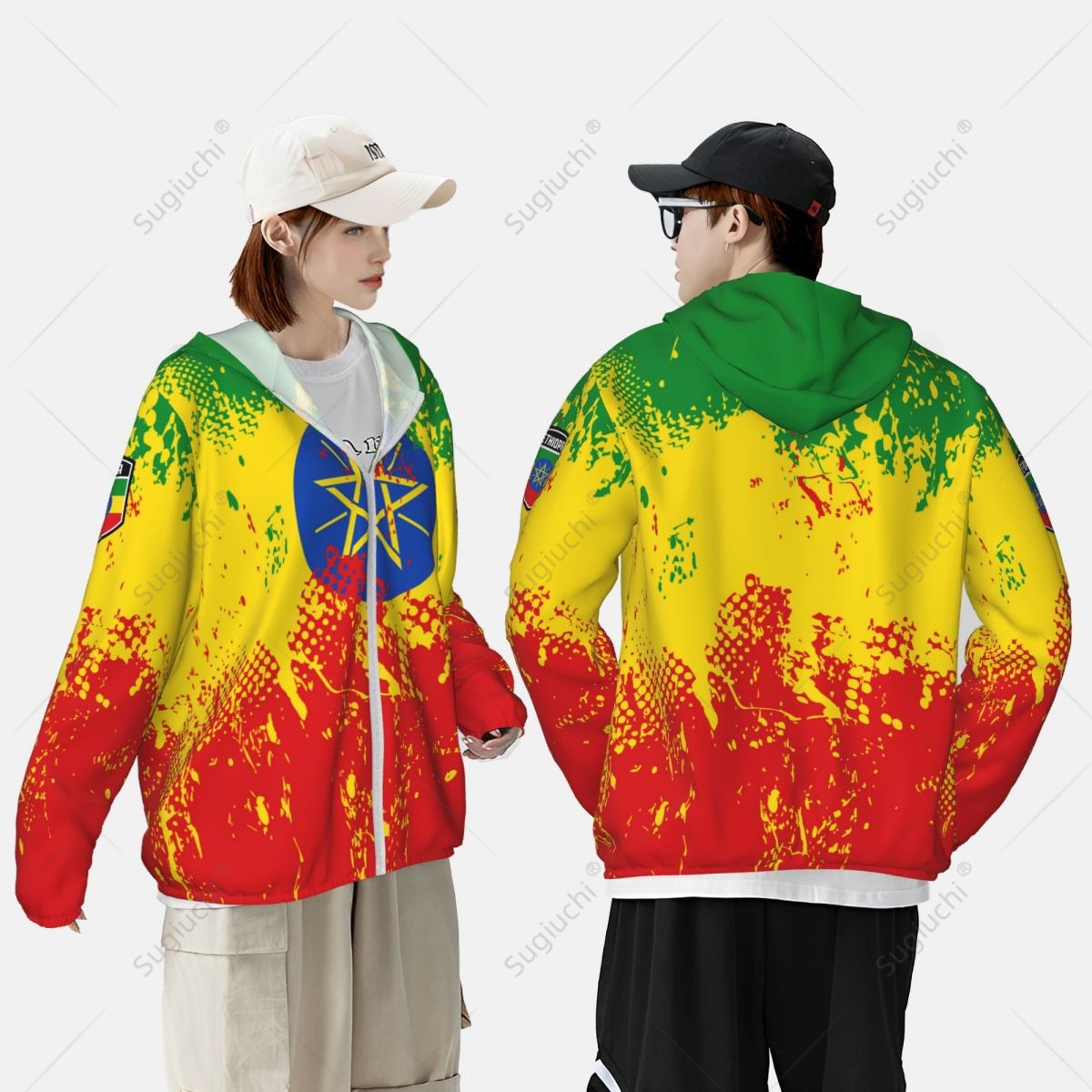 Ethiopia Flag Sun Protection H - Fishing Hoodie recension och pris