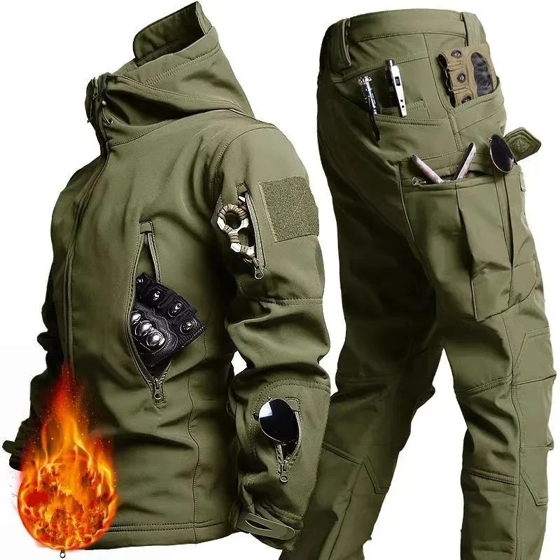 Men's Winter Autumn Fleece Jac - Fishing Jacket Waterproof recension och pris